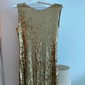 Michael Kors sequin cocktail gown, knee length